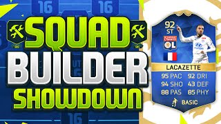 FIFA 16 SQUAD BUILDER SHOWDOWN TEAM OF THE SEASON LACAZETTE [upl. by Hashum]