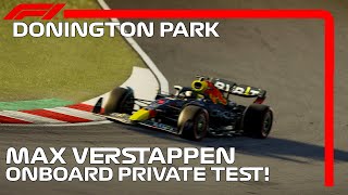 Max Verstappen PRIVATE TEST at DONINGTON PARK [upl. by Helm]