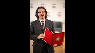 David Engels receives the medal for quotCourage and Integrityquot Laudatio and Speech Warsaw 2892024 [upl. by Lamrouex]