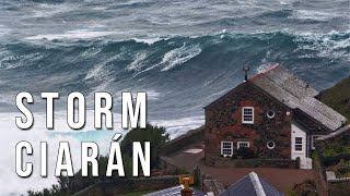 Storm Ciaran Lashes Cornwall  November 2023  4K Video [upl. by Arriat]