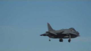 RAF GR9 Harrier Launch and Recovery during Red Flag 092 [upl. by Merrel527]