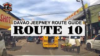 DAVAO JEEPNEY ROUTE GUIDE l ROUTE 10 l Tayo ng mamasyal sa loob ng Davao l Ikutin natin [upl. by Aiotal]