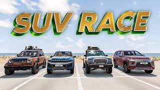 SUVs vs Crossover Race  Extreme BeamNG Drive Road Rage [upl. by Feer]