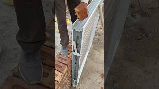 Locking side of window frame with brick [upl. by Wetzel]