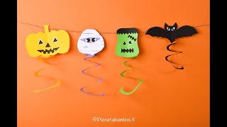 Decorazioni Halloween Fai da te con Cartoncino  Tutorial 🎃 👻 🦇 [upl. by Neesay]