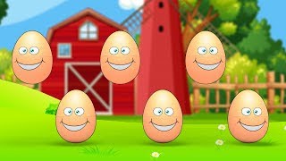 Learning colors  Colorful eggs on a farm Учим цветаРазноцветные яйца на ферме  LimeAndToys [upl. by Amii]