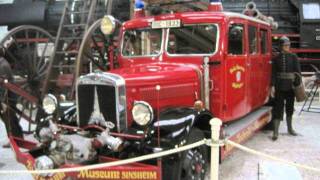 Diverse Feuerwehrfahrzeuge im Technikmuseum Speyer [upl. by Wolliw405]