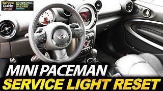 Mini Paceman  Service Light Reset [upl. by Cicero]