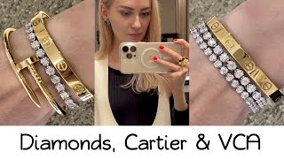 Labgrown diamonds vs natural  Van Cleef jewelry  Cartier price increase [upl. by Esertap]