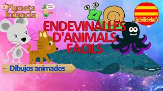 ENDEVINALLES DANIMALS FÀCILS  Videos danimals per a nens petits aprendre els animals [upl. by Timms]