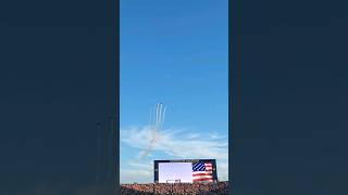 Michigan vs Fresno State Flyover 93124 [upl. by Adlesirhc383]