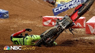 Wildest moments from 2021 Supercross season  Motorsports on NBC [upl. by Mark]