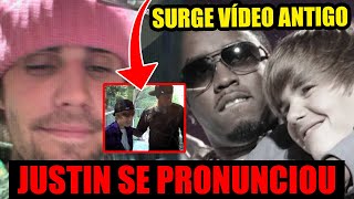 JUSTIN BIEBER SE PRONUNCIA SOBRE DIDDY E SURGE VÍDEO ANTIGO DOS DOIS JUNTOS [upl. by Anileve]