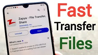 Best File Transfer App For Android  Zapya  File Transfer Share [upl. by Yelehsa165]