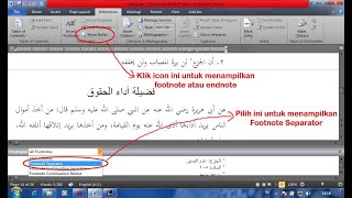 Cara Membuat Footnote Angka Arab Untuk MakalahSkripsi [upl. by Ymassej]