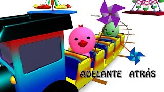 ADELANTE ATRÁS Nociones Espaciales Para Niños  Lateralidad Canción y Video Infantil La Pelota Loca [upl. by Yekcim978]