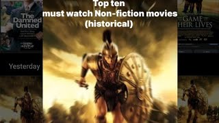 The top ten amazing movies based on real history 🥶 [upl. by Zia41]