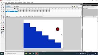 macromedia flash 8  How to make bouncing ball animation  flash 8 tutorial for beginners [upl. by Mcfadden]