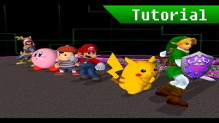 SSBM Debug Menu 6Player Demonstration [upl. by Eelarual]