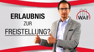 Freistellung eines Betriebsratsmitglieds  Erlaubnis des Arbeitgebers nötig  Betriebsrat Video [upl. by Larrabee]