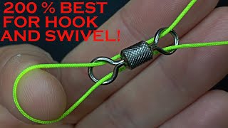 MOST POWERFUL FISHING KNOTS  200 Best For Hook And Swivel [upl. by Battiste]