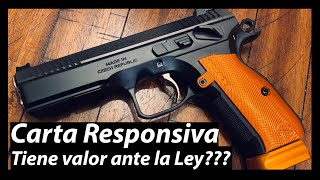 SEDENA México  CARTA RESPONSIVA de un Arma de Fuego [upl. by Magnusson438]