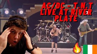 IRISH REACTION ACDC  TNT LIVE AT RIVER PLATE  THE ATMOSPHERE IS INSANE [upl. by Jaymie]