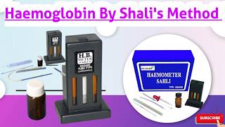 Haemoglobin estimation hemoglobin estimation by sahlis method hemoglobin lab hgb [upl. by Rebak]