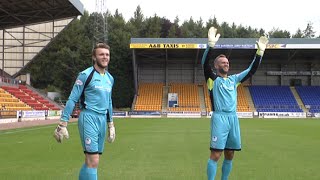 St Johnstone goalies try to put each other off during photo shoot [upl. by Phaidra]