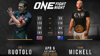 TYE RUOTOLO vs IZAAK MICHELL Full FIGHT ONE [upl. by Monteria]