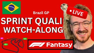 BRAZIL SPRINT QUALI WATCHALONG AND F1 FANTASY DISCUSSIONS  F1 Fantasy Tips 2024 [upl. by Eiramanig]