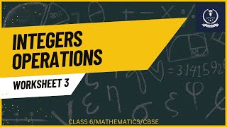 Integers worksheet 3addition of integersclass 6 MathematicsCBSEDAV [upl. by Nezah]