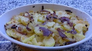 Tortino di patate e cipolle al forno ricetta vegetariana [upl. by Norted]