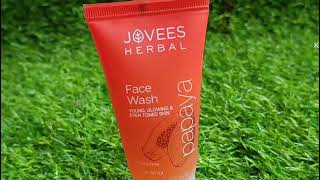 jovess Harbal face wash reviewdaily use papaya face waehbest face washskincare [upl. by Torrlow]