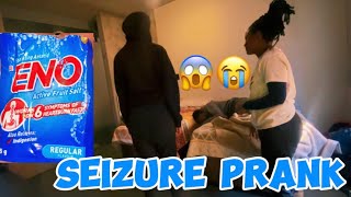 SEIZURE PRANK ON MY ROOMMATE 😱😭🧃🍔 [upl. by Aniuqahs169]