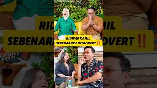 RIDWAN KAMIL SEBENARNYA INTROVERT podcast [upl. by Luaped]