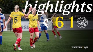 BIG CUP WIN 🤩  Watford 61 Queens Park Rangers  Match Highlights [upl. by Whitten]