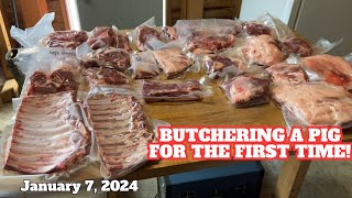 Butchering A Pig For The First Time [upl. by Edie611]