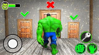 Playing as Hulk Family vs Secret Door Challenge in Granny House [upl. by Yv]