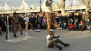 Street performance acrobats London Westminster [upl. by Atipul84]