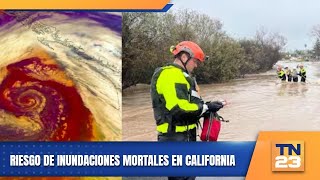 Riesgo de inundaciones mortales en California [upl. by Eirena]