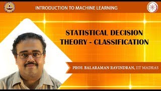 Week 2 Lecture 6  Statistical Decision Theory  Classification [upl. by Constancy]