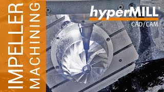 hyperMILL 5axis Machining Impeller  UNION TOOL  DMG [upl. by Zingale]