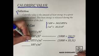 Calorific Value  Natural Gas [upl. by Niltyak248]