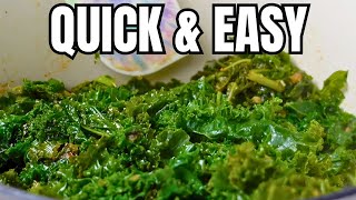 HOW TO COOK KALE  KALE WEIGHT LOSS BENEFITS QUICK amp EASY KALE RECIPE [upl. by Gibe]