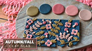 Polymer Clay Tutorial 133 Autumn  Fall Clay Slab [upl. by Dasya]