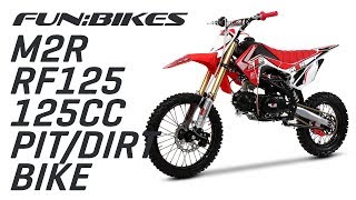 Product Overview M2R RF125 S2 125cc Dirt and Pit Bike 2018 [upl. by Nonnaihr]