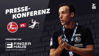 Pressekonferenz  MT Melsungen vs SG FlensburgHandewitt 27032022  Livestream [upl. by Udenihc]