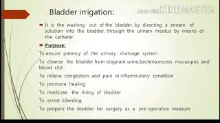 Bladder irrigation suprapubic catheter and Diversion [upl. by Euqinot]