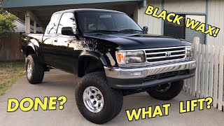 We Finally Find Out What Lift Kit Is On The Toyota T100 And We Try Black Wax Project T100 Part 12 [upl. by Craner]